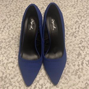 Qupid Heels Cobalt Blue